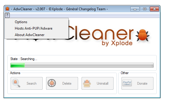 AdwCleaner – бесплатная утилита для борьбы с рекламным ПО AdwCleaner.2.0081