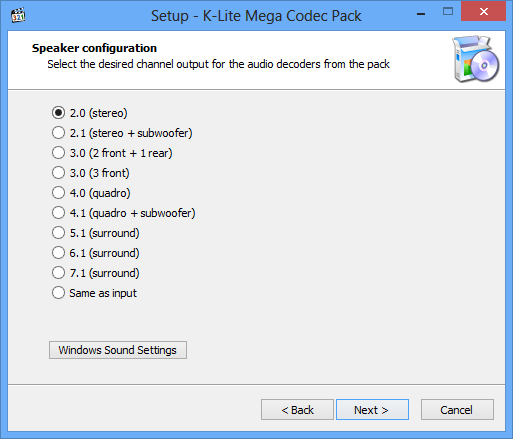 K-lite Codec Pack 64-bit Windows 7 -  3