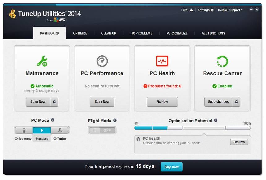 TuneUp Utilities 2014 14.0.1000.353 + Rus / 2013 13.0.4000.258 Русская версия
