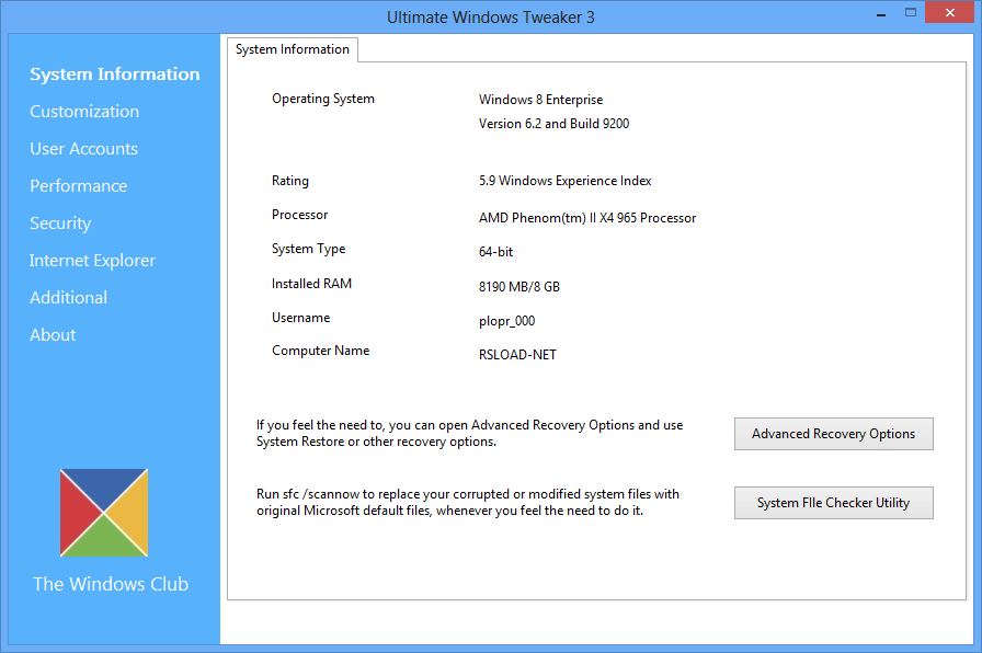 Ultimate Windows Tweaker 3.0.2.0 Portable Ru -  5