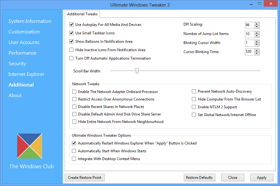 Ultimate Windows Tweaker 3.0.2.0 Portable Ru -  4