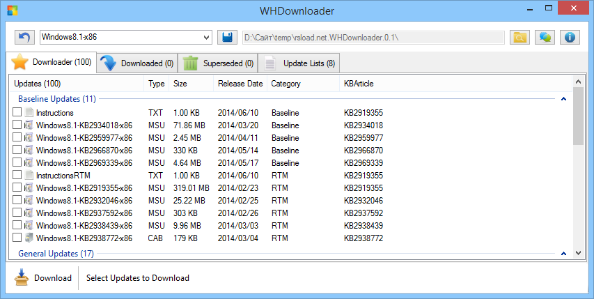 Windows Hotfix Downloader  -  7