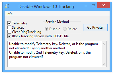 Disable Windows 10 Tracking  -  2