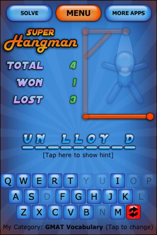 Hangman Pro v2.0.4 iPhone iPod Touch скачать бесплатно