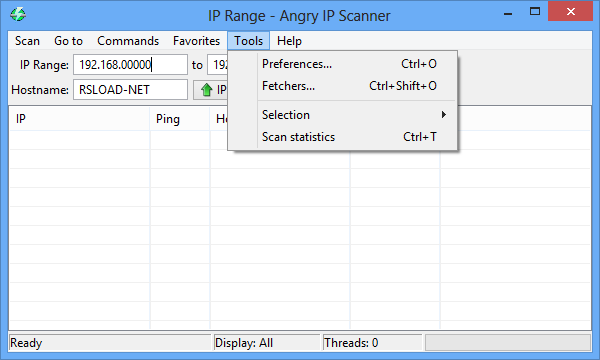 Angry IP Scanner 