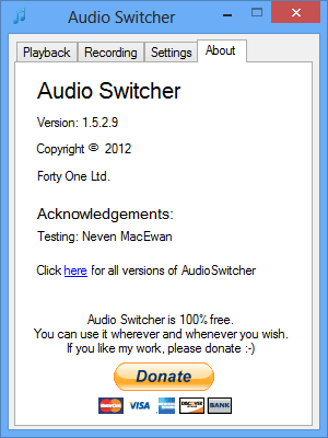 Audio Switcher