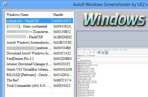 AutoIt Windows Screenshooter
