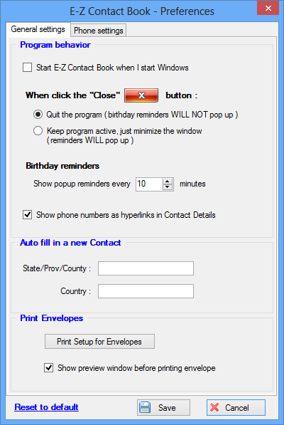 E-Z Contact Book