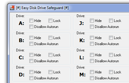 Easy Disk Drive Safeguard