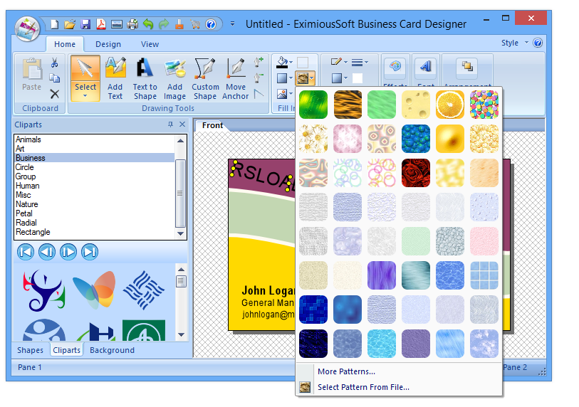 Image result for Eximioussoft Business Card Designer 5.10