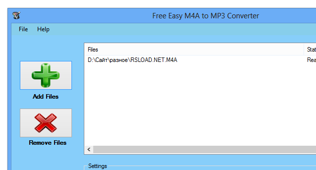 Free Easy M4A to MP3 Converter 