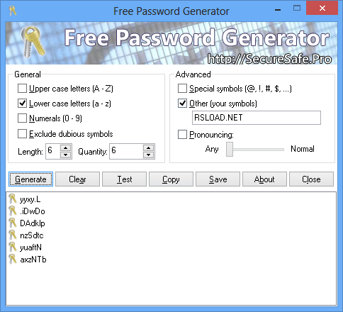 download password generator 256