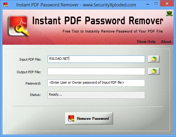 InstantPDFPasswordRemover