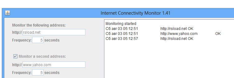 Internet Connectivity Monitor 