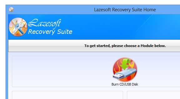 Lazesoft Recovery Suite Home