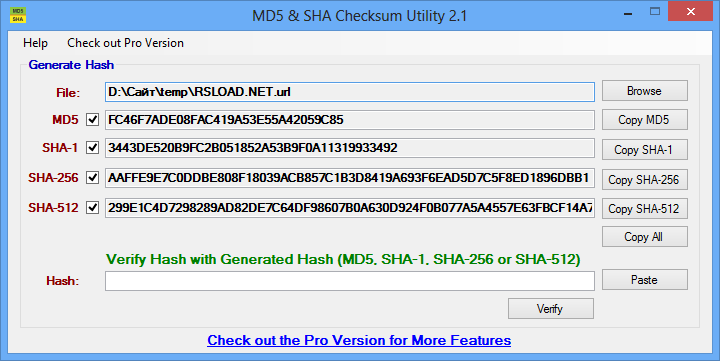 MD5 SHA Checksum Utility