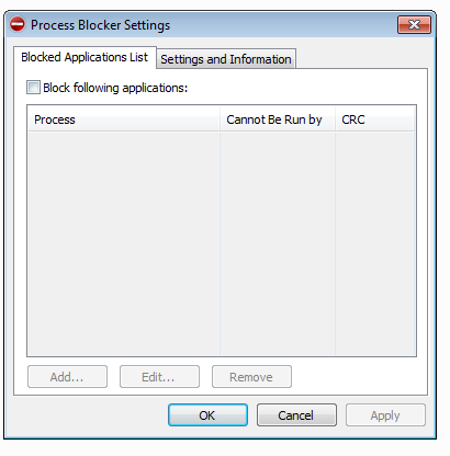Process Blocker