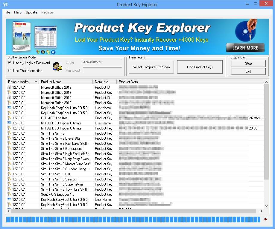 portable Product Key Explorer