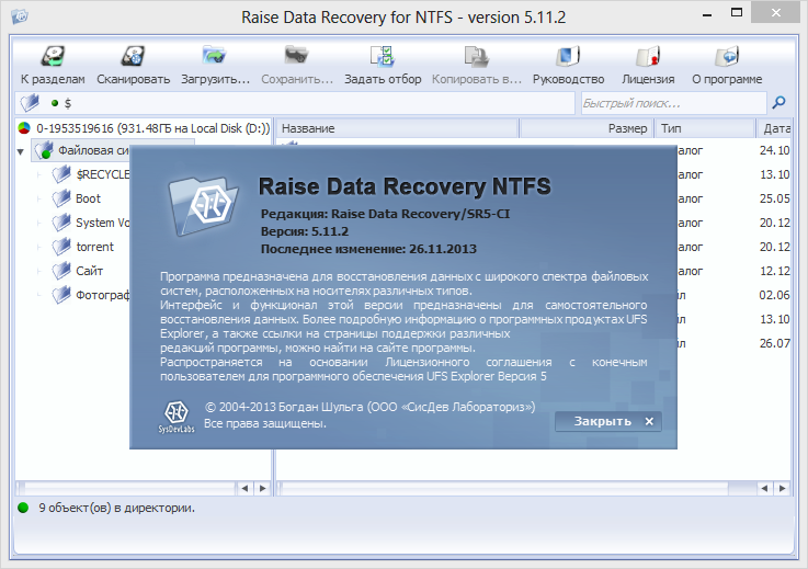 Raise Data Recovery