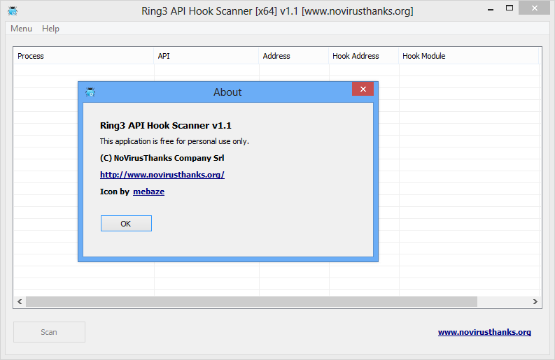 Ring3 API Hook Scanner