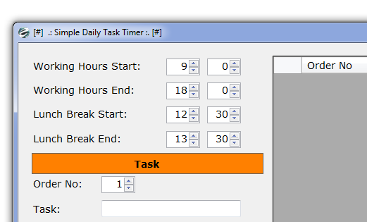 Simple Daily Task Timer