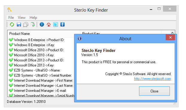 SterJo Key Finder