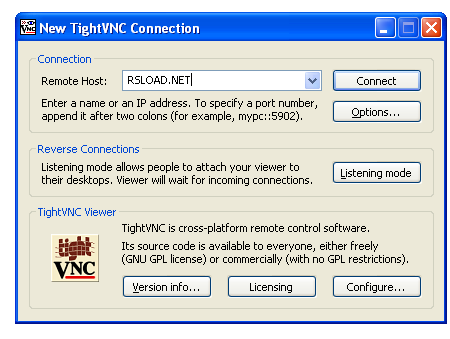 tightvnc vncconfig no vnc extension on display