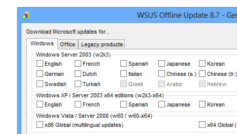 WSUS Offline Update