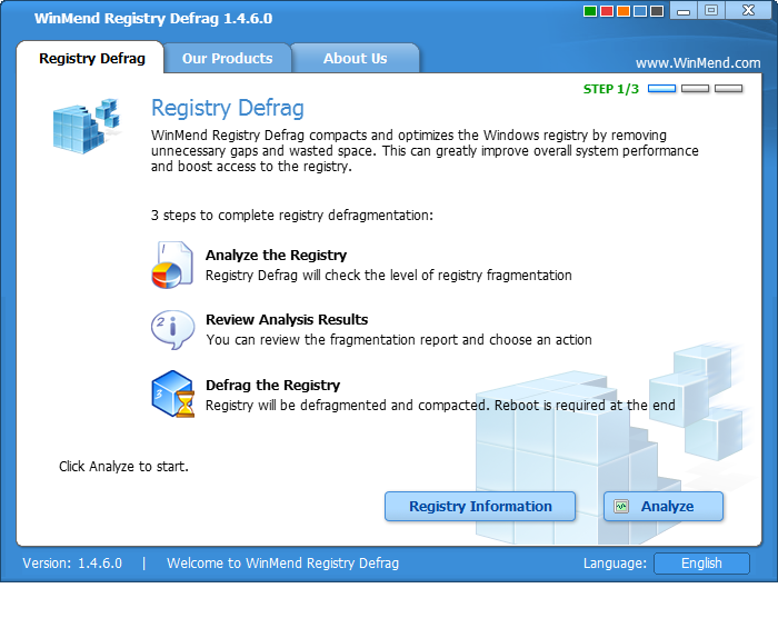 WinMend Registry Defrag