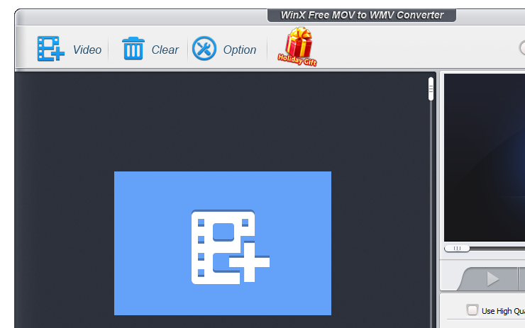 WinX Free MOV to WMV Converter
