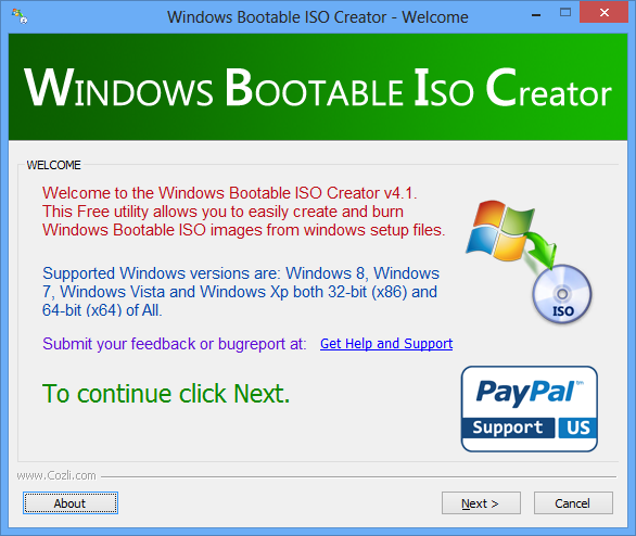 Windows Bootable Image Creator
