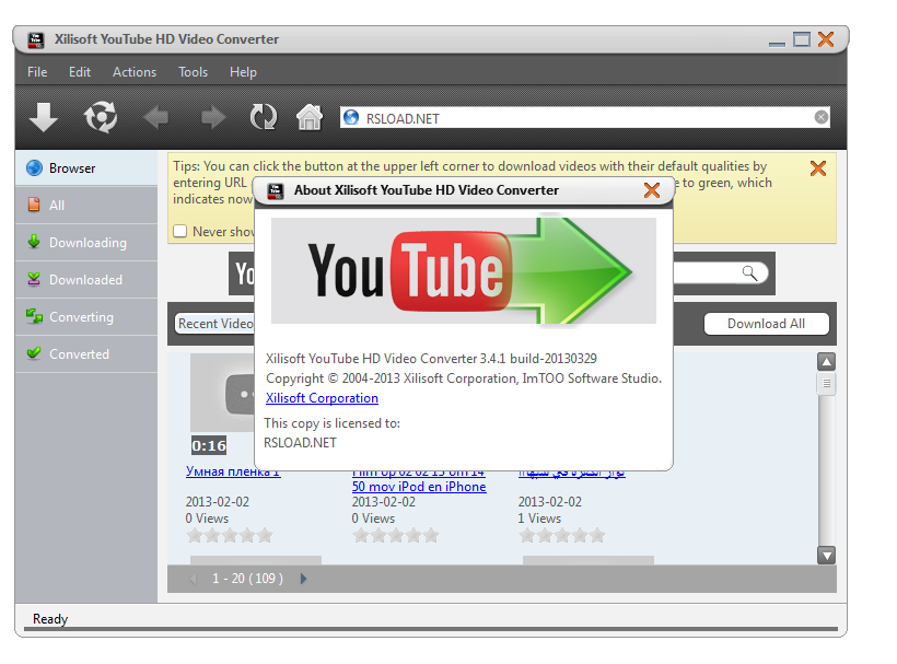 download the new version for apple Xilisoft YouTube Video Converter 5.7.7.20230822