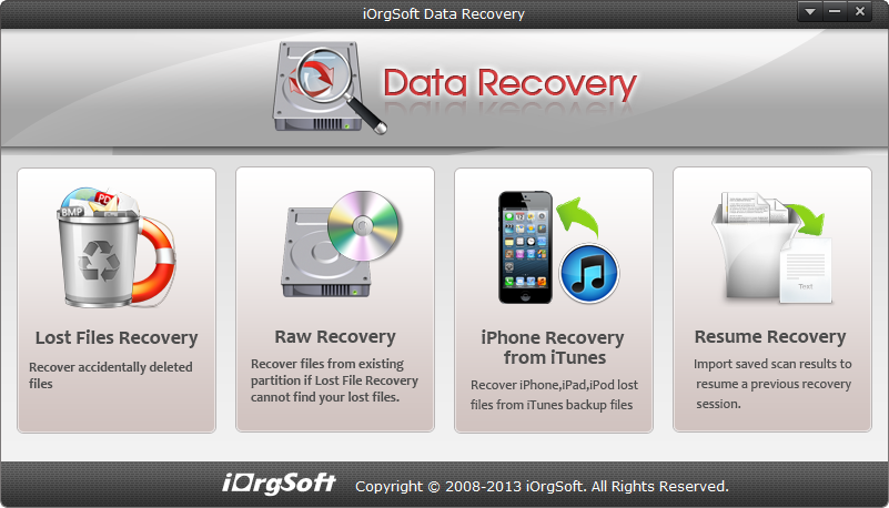 iOrgsoft Data Recovery
