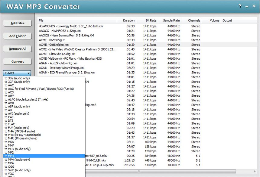 WAV MP3 Converter