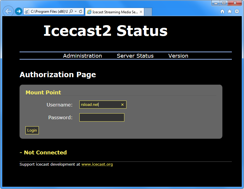 icecast media server