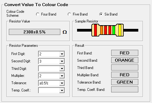 Resistor Colour Code Solver