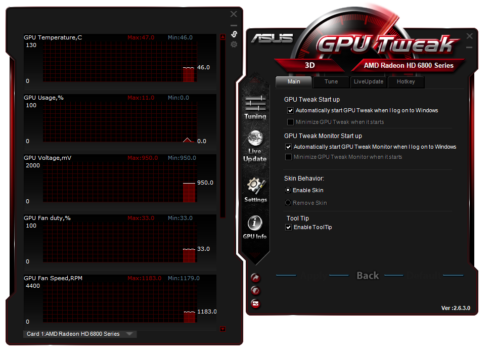 for windows download ASUS GPU Tweak II 2.3.9.0 / III 1.6.9.4