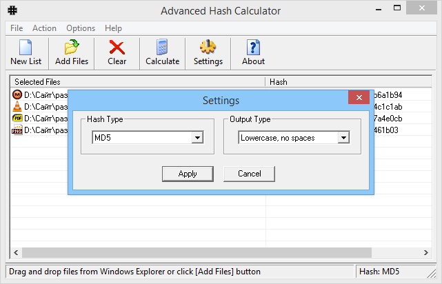 Advanced Hash Calculator 