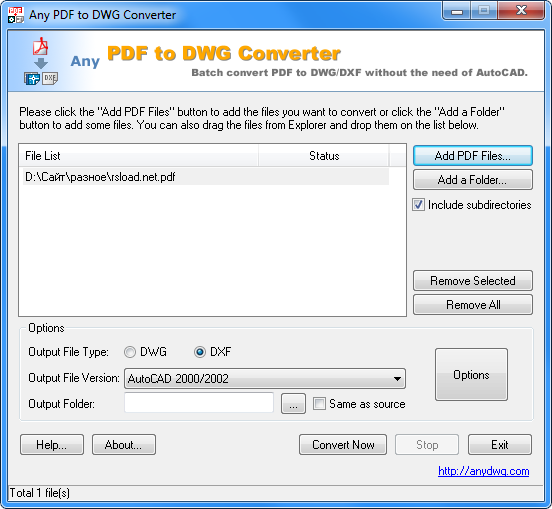 Pdf to dwg download