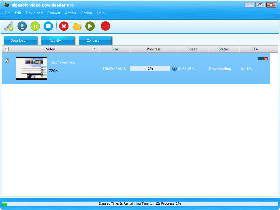 bigasoft video downloader pro failed download