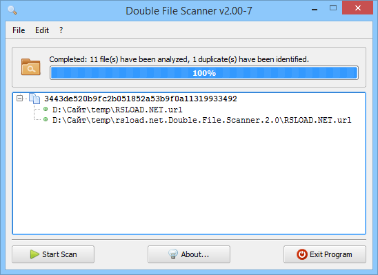 Double File Scanner