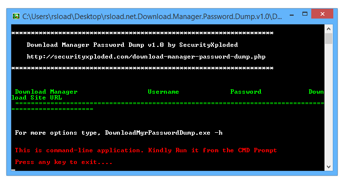 Download Manager Password Dump