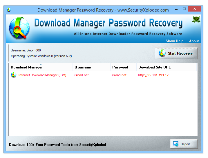 Download Manager Password Recovery