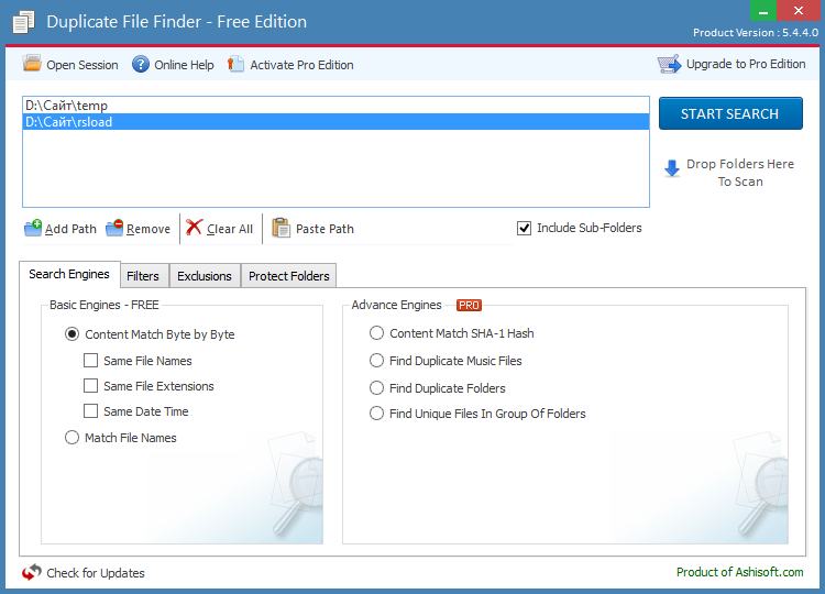 duplicate file finder pro zip