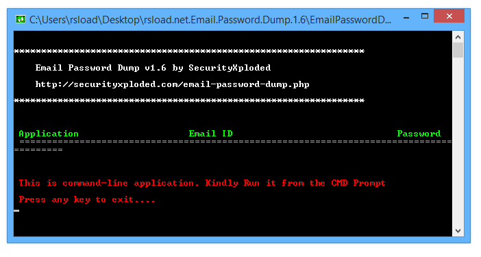 Email Password Dump