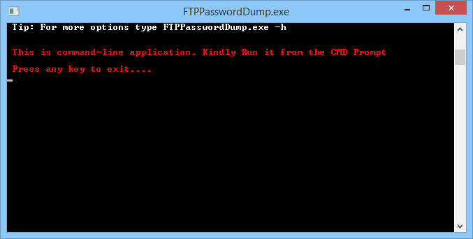 FTP Password Dump