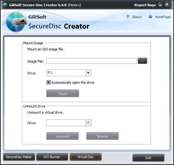 GiliSoft Secure Disc Creator