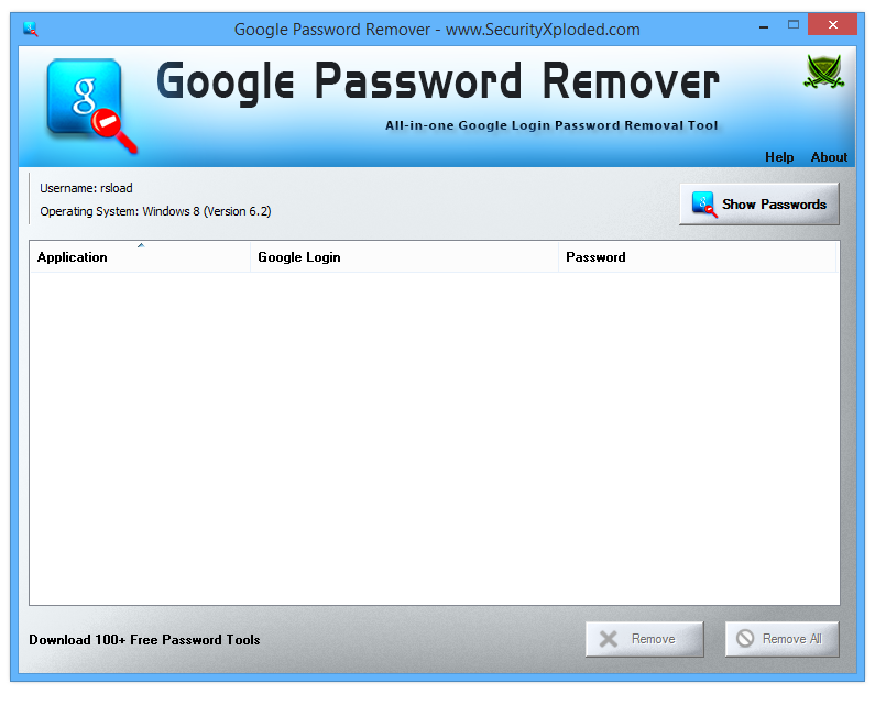 Google Password Remover