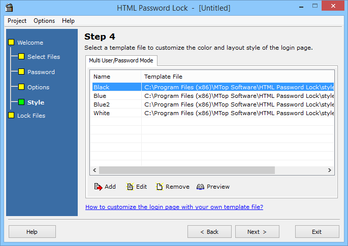 HTML Password Lock