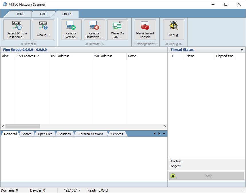 MiTeC Network Scanner